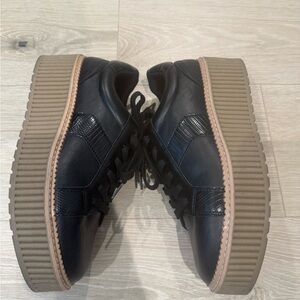 DV by Dolce Vita Black and Brown Platform Sneakers